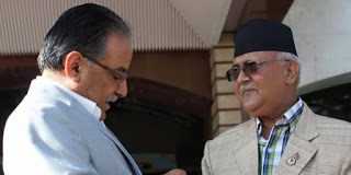 अस्पताटबाट बालुवाटार फर्किएपछि ओली र प्रचण्डको पहिलो भेट
