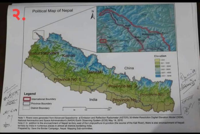 nepal new map liplekh