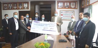 नेपाल बैँकद्वारा कोरोना रोकथाम कोषमा साढे तीन करोड