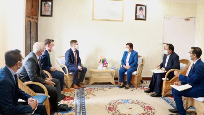 pampha bhusal with german embassdar