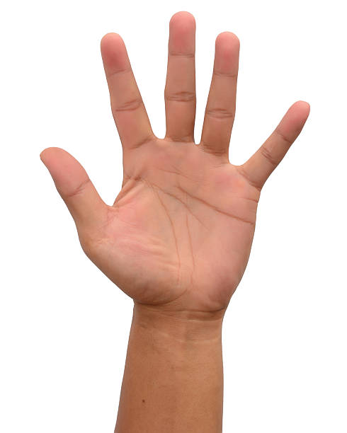 Man hand sign Isolated on white background
