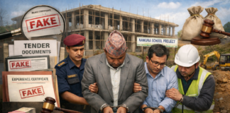 नमुना स्कुल बनाउन नक्कली कागजात, गाउँपालिकाका अध्यक्ष, प्रमुख प्रशासकिय अधिकृत र निर्माण व्यवसायीलाई मुद्दा